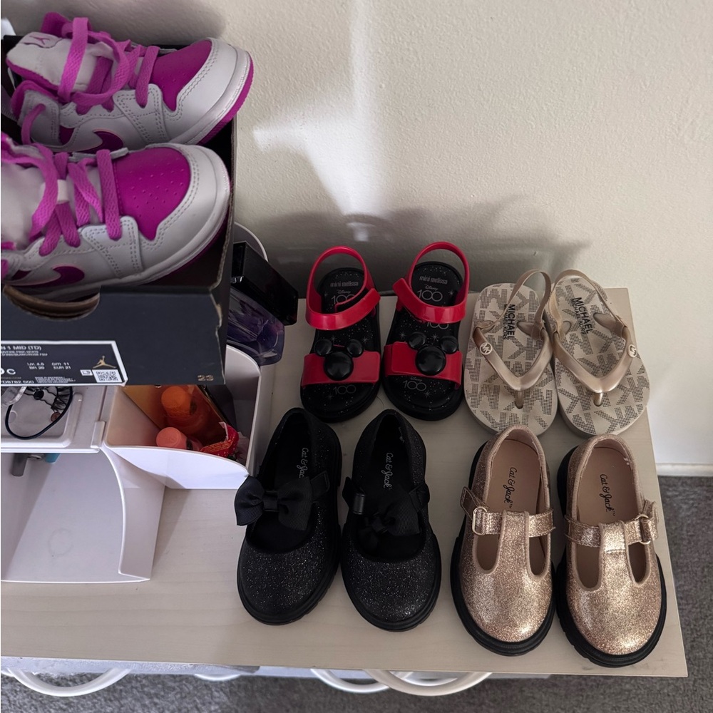 Black and Gold Children's Shoes Collection